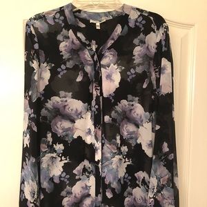 Sheer floral Joie top